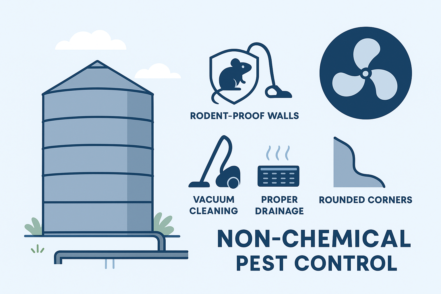 Non-Chemical Dis-infestation: Designing Pest-Resistant Grain Facilities